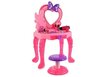Vaikiškas grožio staliukas su kėdute Lean Toys, rožinis kaina ir informacija | Žaislai mergaitėms | pigu.lt