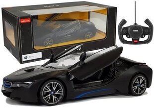 Nuotoliniu būdu valdomas BMW i8 1:14 - automatinės durys, juodas цена и информация | Смесители | pigu.lt