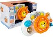 Žaislinis vairas kūdikiui Lean Toys, oranžinis цена и информация | Žaislai kūdikiams | pigu.lt