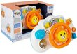 Žaislinis vairas kūdikiui Lean Toys, oranžinis цена и информация | Žaislai kūdikiams | pigu.lt