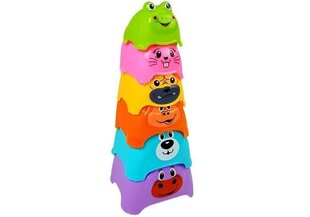 Piramidės puodeliai kūdikiui Lean Toys цена и информация | Игрушки для малышей | pigu.lt