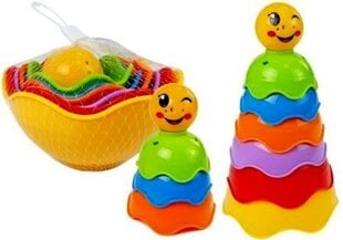 Piramidės puodeliai kūdikiui Kriauklės kaina ir informacija | Žaislai kūdikiams | pigu.lt