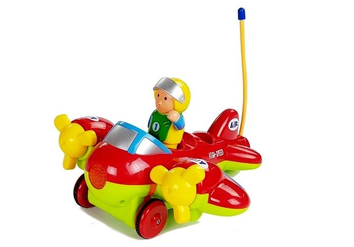 Lėktuvas su nuotolinio valdymo pulteliu, raudonas цена и информация | Žaislai kūdikiams | pigu.lt