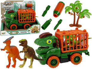 Išardomas sunkvežimis Dinosaur Truck su priedais Lean Toys, žalias цена и информация | Игрушки для мальчиков | pigu.lt