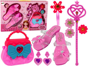 Vaikiškas princesės rinkinys Lean Toys, rožinis kaina ir informacija | Žaislai mergaitėms | pigu.lt