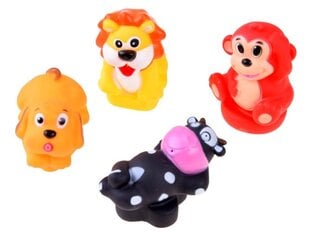 Vonios žaislų rinkinys Guminiai gyvūnėliai - dėlionė цена и информация | Игрушки для малышей | pigu.lt