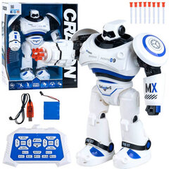 Interaktyvus šokantis robotas su nuotolinio valdymo pultu Crazon, baltas цена и информация | Игрушки для мальчиков | pigu.lt