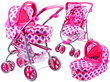Žaislinis vežimėlis lėlei 3in1, rožinis kaina ir informacija | Žaislai mergaitėms | pigu.lt