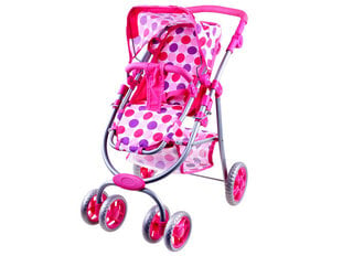 Многофункциональная коляска 3 в 1, розовая цена и информация | Игрушки для девочек | pigu.lt