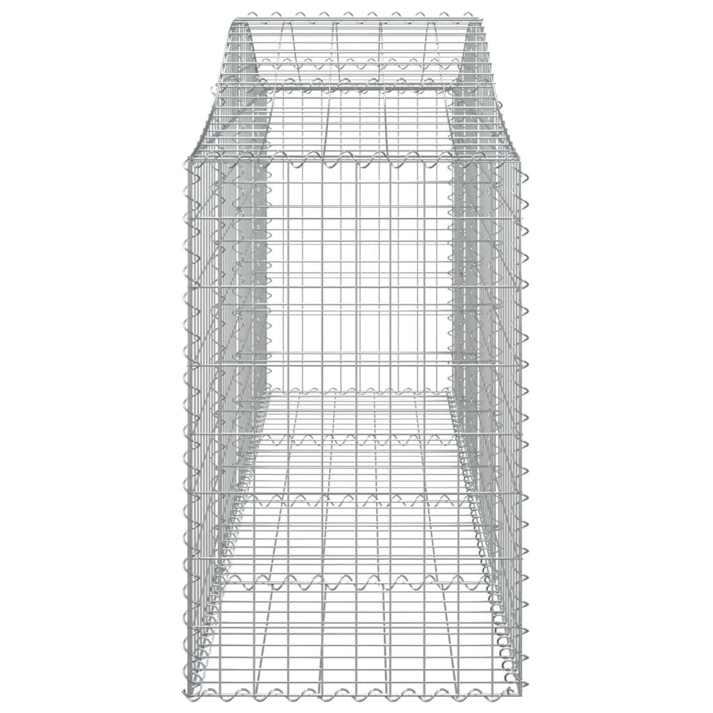 Gabiono krepšys vidaXL 200x50x80/100 cm kaina ir informacija | Tvoros ir jų priedai | pigu.lt