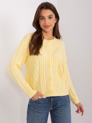 Megztinis moterims AT-SW-2346-2.99P, geltonas kaina ir informacija | Megztiniai moterims | pigu.lt