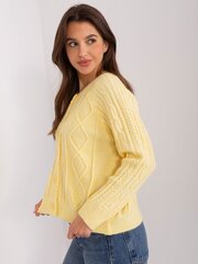 Megztinis moterims AT-SW-2346-2.99P, geltonas kaina ir informacija | Megztiniai moterims | pigu.lt