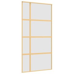 Stumdomos durys auksinės 102,5x205cm stiklas/aliuminis 155195 kaina ir informacija | Vidaus durys | pigu.lt