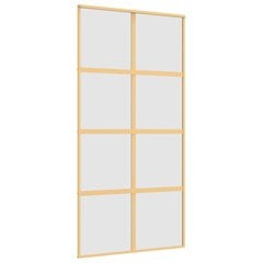 Stumdomos durys auksinės 102,5x205cm stiklas/aliuminis 155189 цена и информация | Межкомнатные двери | pigu.lt