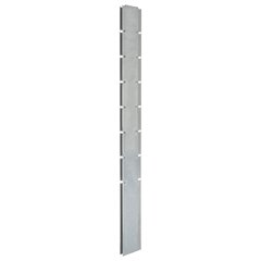 Gabiono tvoros stulpas, sidabrinis, 200cm, plienas kaina ir informacija | Tvoros ir jų priedai | pigu.lt