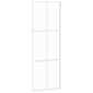 Stumdomos durys baltos 76x205cm grūdintas stiklas/aliuminis 155216 kaina ir informacija | Vidaus durys | pigu.lt