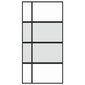 Stumdomos durys juodos 102,5x205cm stiklas ir aliuminis 155230 kaina ir informacija | Vidaus durys | pigu.lt