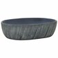 Praustuvas ant stalviršio juodas/pilkas 47x33x13cm keramika kaina ir informacija | Praustuvai | pigu.lt