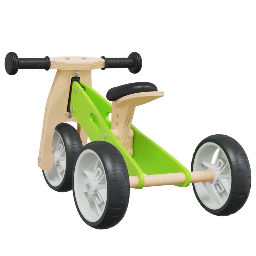 Vaikiškas balansinis dviratis Strider 2-1, žalias цена и информация | Balansiniai dviratukai | pigu.lt