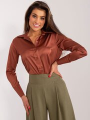 Marškiniai moterims 423947652, rudi kaina ir informacija | Palaidinės, marškiniai moterims | pigu.lt
