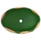 Praustuvas ant stalviršio žalias/rudas 59x40x15 keramika kaina ir informacija | Praustuvai | pigu.lt