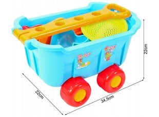 Vežimėlio ir smėlio žaislų rinkinys MalPlay kaina ir informacija | Vandens, smėlio ir paplūdimio žaislai | pigu.lt