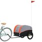 Krovininė dviračio priekaba VidaXl, juoda цена и информация | Dviračių priekabos, vėžimėliai | pigu.lt