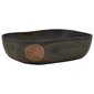 Praustuvas ant stalviršio juodas 48x37,5x13,5cm keramika цена и информация | Praustuvai | pigu.lt