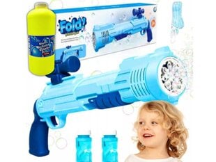 Automatinis muilo burbulų šautuvas, mėlynas kaina ir informacija | Vandens, smėlio ir paplūdimio žaislai | pigu.lt