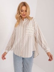 Marškiniai moterims 348831096, smėlio spalvos цена и информация | Женские блузки, рубашки | pigu.lt