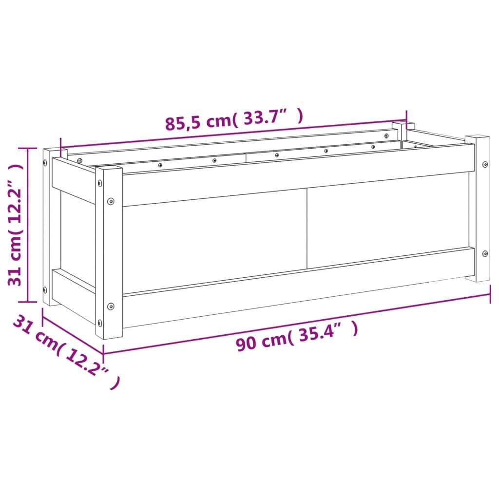 Sodo lovelis, 90x31x31 cm kaina ir informacija | Loveliai | pigu.lt