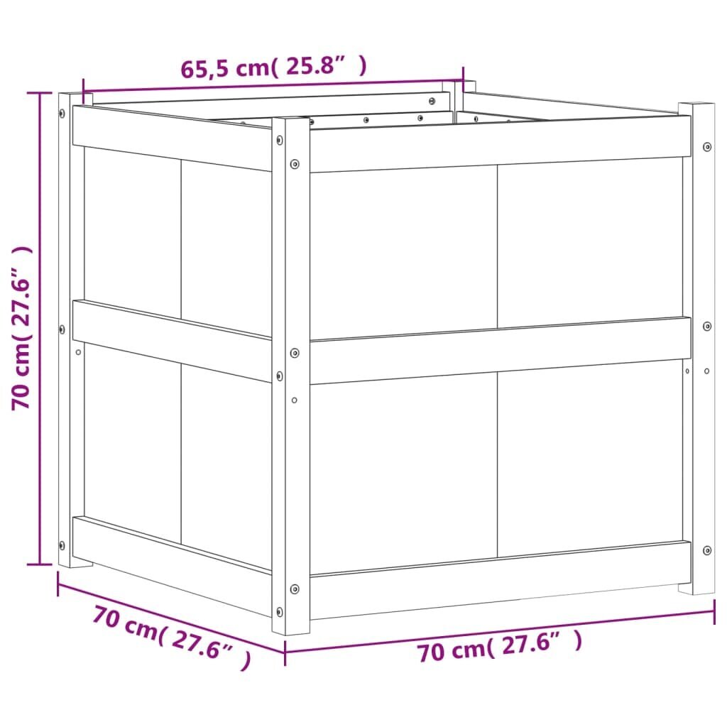 Sodo lovelis, 70x70x70 cm kaina ir informacija | Loveliai | pigu.lt