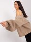 Megztinio ir palaidinės rinkinys moterims BA-KMPL-8019.20, smėlio spalvos kaina ir informacija | Megztiniai moterims | pigu.lt