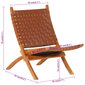 Sulankstoma poilsio kėdė, ruda kaina ir informacija | Turistiniai baldai | pigu.lt