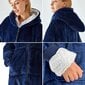 Džemperis - pledas moterims Suweir, mėlynas kaina ir informacija | Džemperiai moterims | pigu.lt