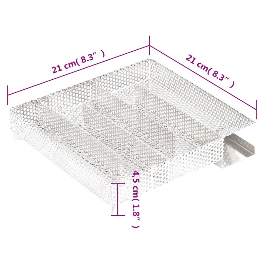 Šalto rūkymo generatorius, 21cm, pilkas цена и информация | Rūkyklos, priedai | pigu.lt