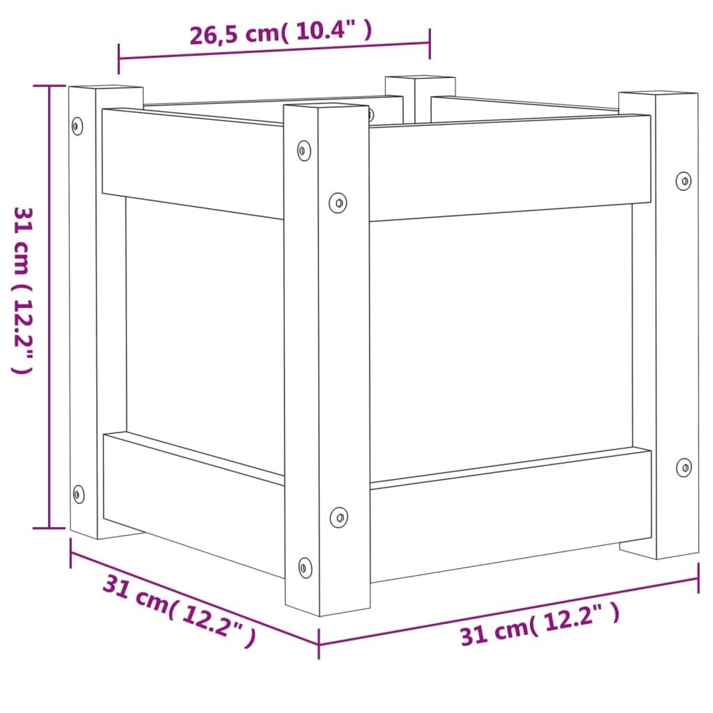 Sodo lovelis, 31x31x31 cm kaina ir informacija | Loveliai | pigu.lt