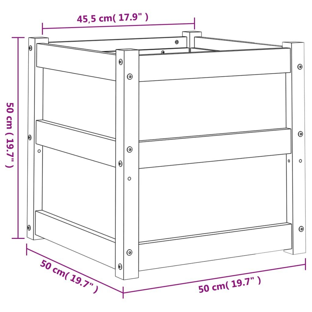 Sodo lovelis, 50x50x50 cm kaina ir informacija | Loveliai | pigu.lt