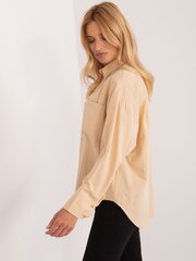 Marškiniai moterims 242958028, smėlio spalvos цена и информация | Женские блузки, рубашки | pigu.lt