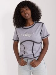 Marškinėliai moterims 910501309, pilki kaina ir informacija | Marškinėliai moterims | pigu.lt
