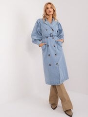 Paltas moterims 309923844, mėlynas цена и информация | Женские пальто | pigu.lt