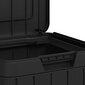 Lauko šiukšliadėžė vidaXL, 38x38x65 cm, juoda kaina ir informacija | Komposto dėžės, lauko konteineriai | pigu.lt