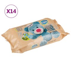 Drėgnosios kūdikių servetėlės Baby Fresh, 14 pakuočių kaina ir informacija | Higienos prekės mamoms | pigu.lt