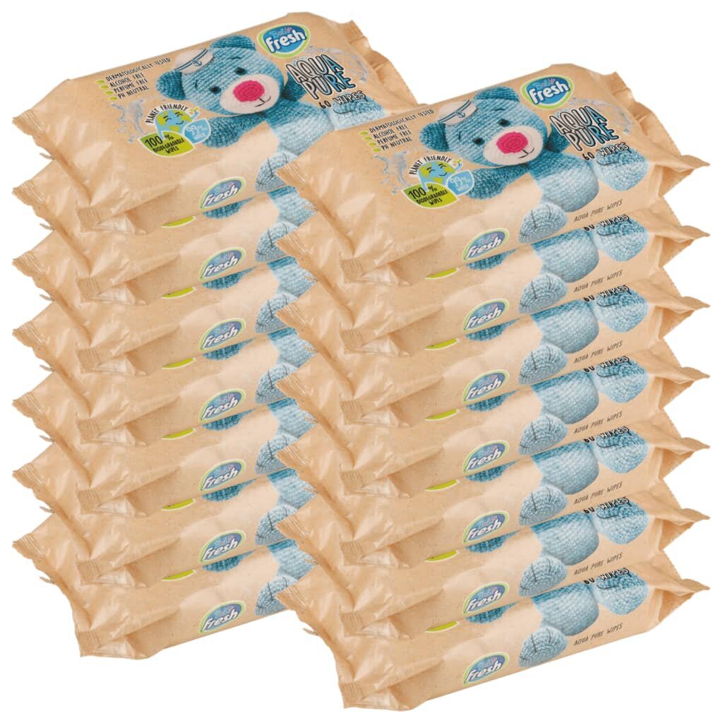 Drėgnosios kūdikių servetėlės Baby Fresh, 14 pakuočių kaina ir informacija | Higienos prekės mamoms | pigu.lt