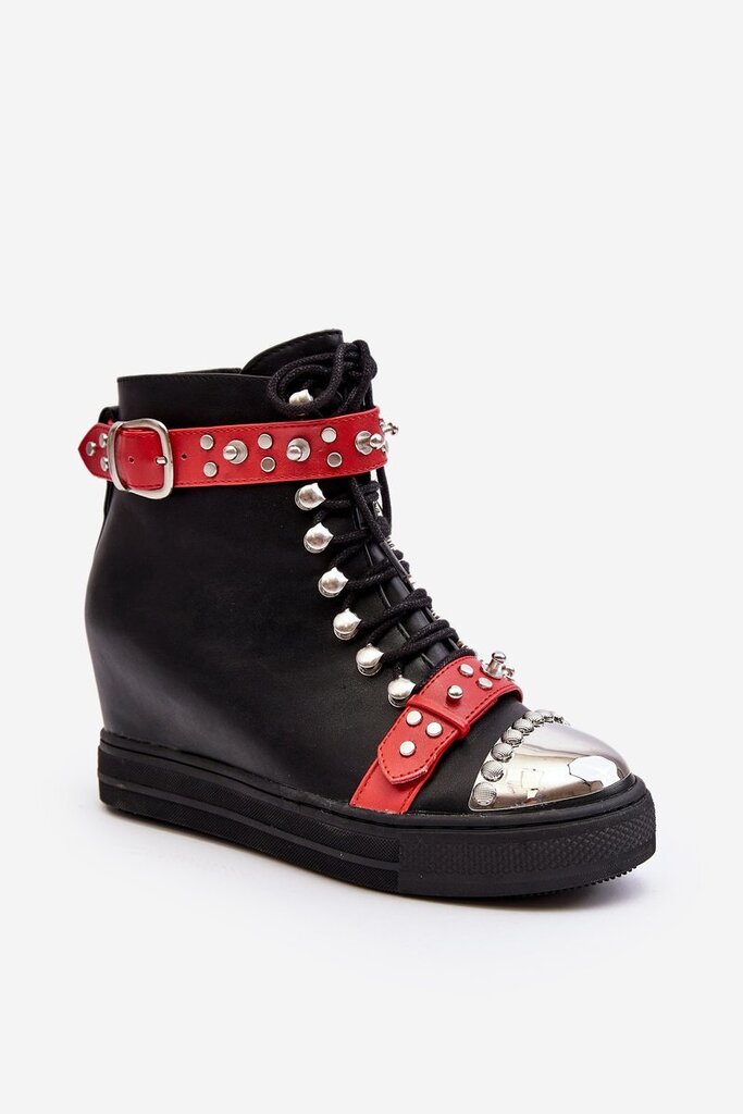 Aulinukai moterims 239685483, juodi цена и информация | Aulinukai, ilgaauliai batai moterims | pigu.lt
