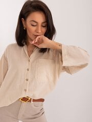 Marškiniai moterims 316215997, smėlio spalvos цена и информация | Женские блузки, рубашки | pigu.lt