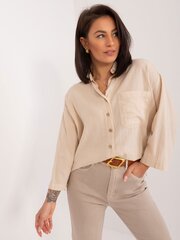 Marškiniai moterims 316215997, smėlio spalvos kaina ir informacija | Palaidinės, marškiniai moterims | pigu.lt