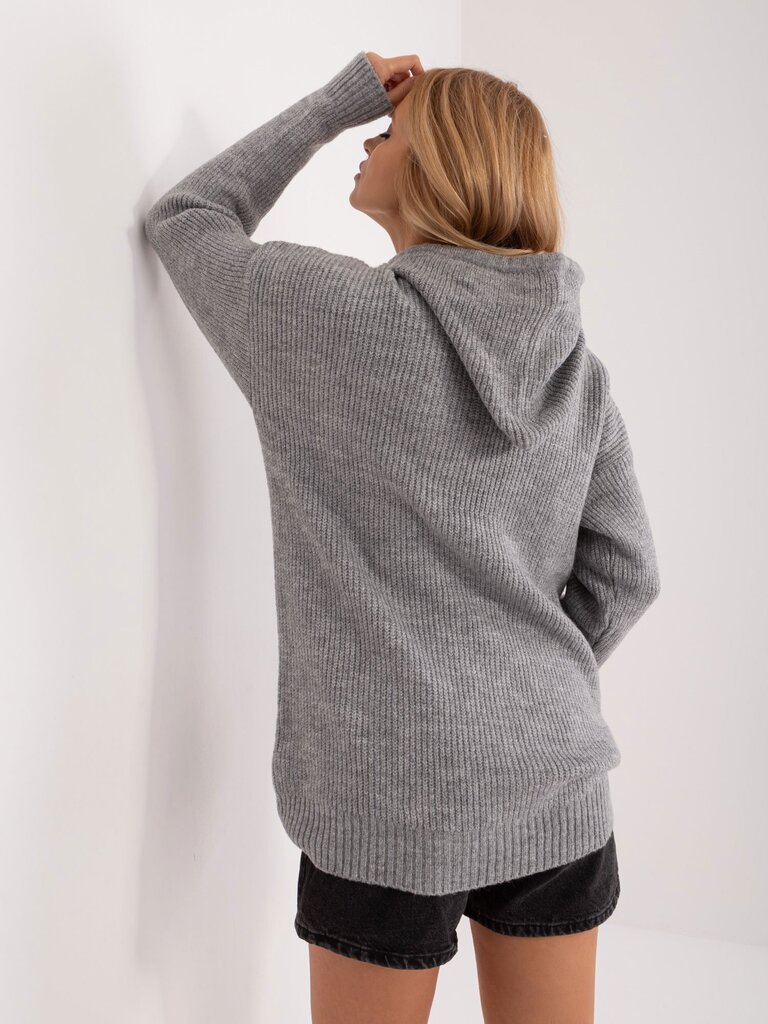Megztinis moterims 166236238, pilkas kaina ir informacija | Megztiniai moterims | pigu.lt
