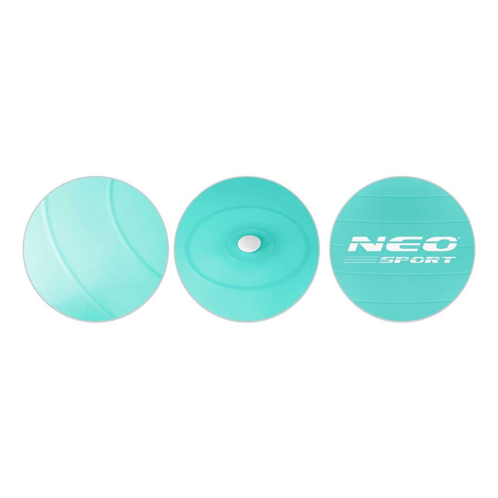Gimnastikos kamuolys su pompa Neo Sport NS-951, 65 cm, žalias цена и информация | Gimnastikos kamuoliai | pigu.lt