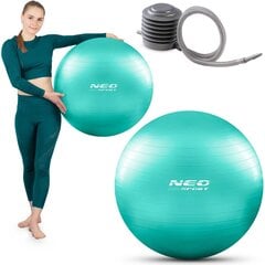 Gimnastikos kamuolys su pompa Neo Sport NS-951, 65 cm, žalias цена и информация | Гимнастические мячи | pigu.lt